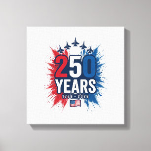Toile Conception vectorielle pour le 250e anniversaire d