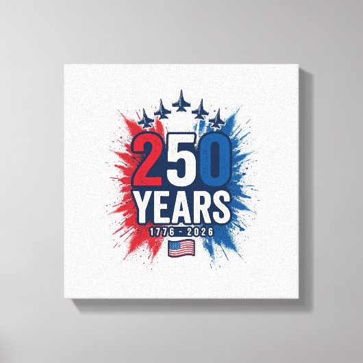 Toile Conception vectorielle pour le 250e anniversaire d (Recto)