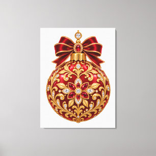 Toile Conceptions de décorations de Noël en bijoux de lu
