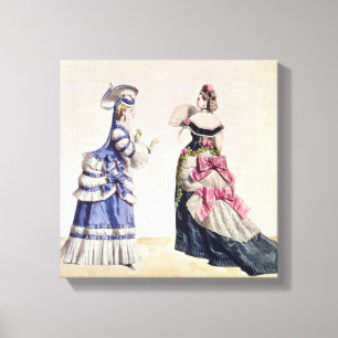 Toile Conceptions de mode pour des femmes des 1860's
