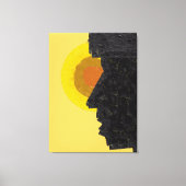 Toile Conceptual Abstract Silhouette and Sun (Recto)