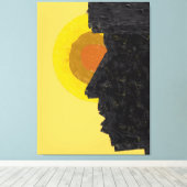 Toile Conceptual Abstract Silhouette and Sun (Insitu (Plancher de Bois))