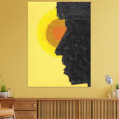 Toile Conceptual Abstract Silhouette and Sun  (Insitu(Salon))