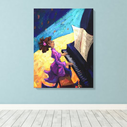 Toile Concert de piano (Insitu (Plancher de Bois))