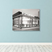 Toile Concessionnaire automobile du milieu du XXe siècle (Insitu (Plancher de Bois))