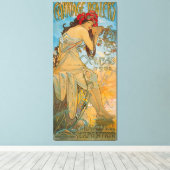 Toile Concessionnaires de transport par Alphonse Mucha ( (Insitu (Plancher de Bois))