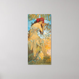 Toile Concessionnaires de transport par Alphonse Mucha (