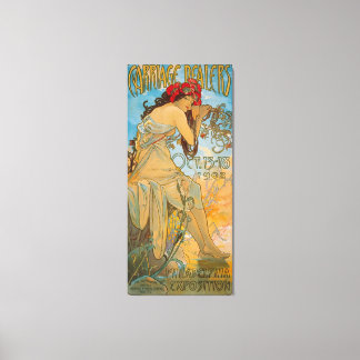 Toile Concessionnaires de transport par Alphonse Mucha (