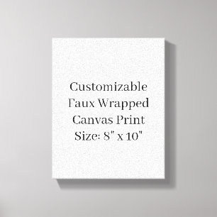 Toile Concevez votre propre 8" x 10"