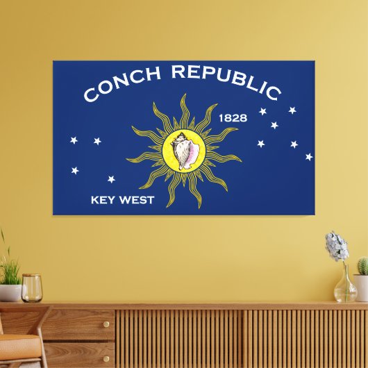 Toile Conch Republic Flag (Insitu(Salon))