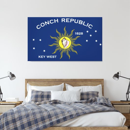 Toile Conch Republic Flag (Insitu(Chambre))