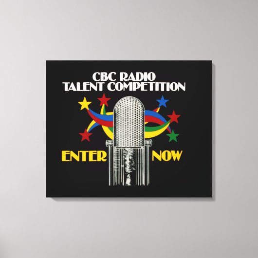 Toile Concours CBC Radio Talent - promo (Recto)
