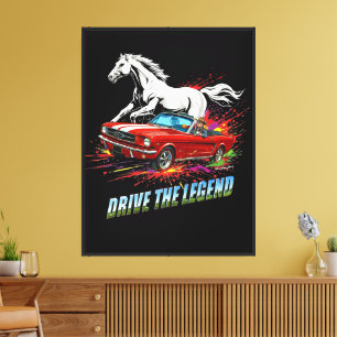 Toile 'Conduisez la légende' v01