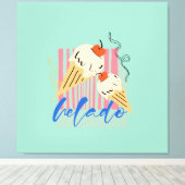 Toile Cônes de glace italiens rétro (Insitu (Plancher de Bois))
