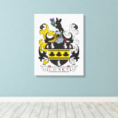 Toile Coney Family Crest (Insitu (Plancher de Bois))