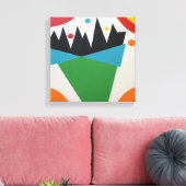 Toile Confetti Color Cone Abstract Print (Insitu(Salon))