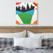 Toile Confetti Color Cone Abstract Print (Insitu(Chambre))