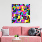 Toile Confetti dans les tons bijoux (Insitu(Salon))