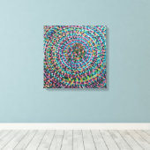 Toile Confetti Spirals Stretched Canvas Print (Insitu (Plancher de Bois))