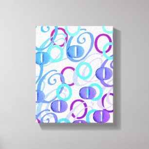 Toile Confettis en forme de lettre "O"
