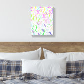 Toile Confettis en forme de lettre "X" (Insitu(Chambre))
