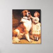 Toile Confiance par Charles Burton Barber, Chien Saint-B (Recto)