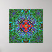 Toile Confianza texture textile mandala (Recto)