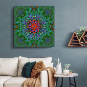 Toile Confianza texture textile mandala