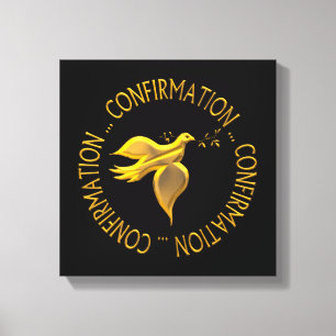 TOILE CONFIRMATION D'OR ET ESPRIT SAINT
