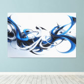 Toile Confluence de Blue Motion (Insitu (Plancher de Bois))