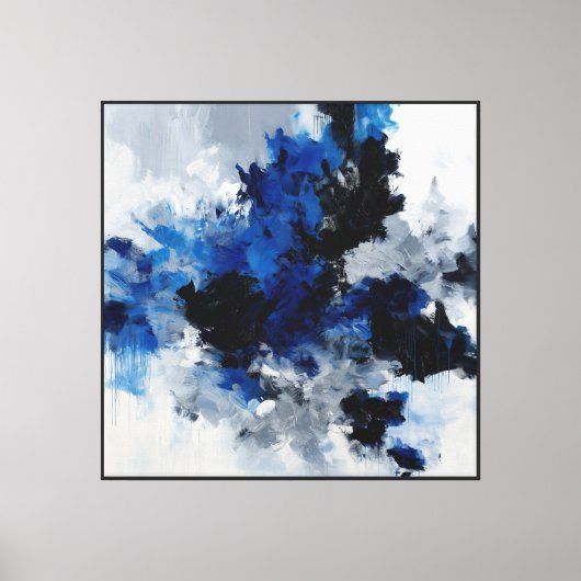 Toile Confluence de minuit bleu (Recto)
