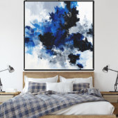 Toile Confluence de minuit bleu (Insitu(Chambre))