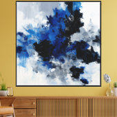 Toile Confluence de minuit bleu (Insitu(Salon))