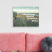 Toile Confortablement Bible Verse (Jean) (Insitu(Salon))