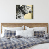 Toile Congo Perroquet gris avec plumes rouillées (Insitu(Chambre))