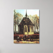 Toile Congrégation à Church, Nuenen par Vincent van Gogh (Recto)