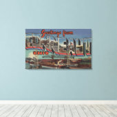 Toile Conneaut, Ohio - Scènes de grandes lettres (Insitu (Plancher de Bois))