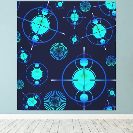 Toile Connected Minds Pattern 2 (Insitu (Plancher de Bois))