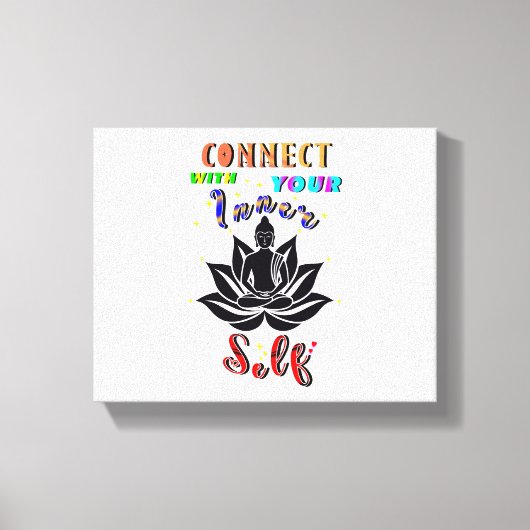 Toile Connectez-vous avec votre moi intérieur (Recto)