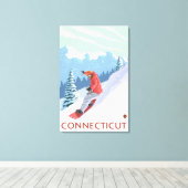Toile Connecticut Snowboarder (Insitu (Plancher de Bois))