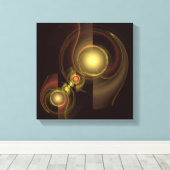 Toile Connexion intime Abstrait noir et blanc (Insitu (Plancher de Bois))