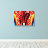 Toile Connexions art abstrait (Insitu (Plancher de Bois))