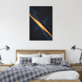 Toile Connexions Dorées Abstraites (Insitu(Chambre))