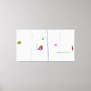Toile Connexions Éthérées Abstrait Minimaliste Pastel A