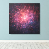 Toile Connexions lumineuses : un paysage de rêve numériq (Insitu (Plancher de Bois))