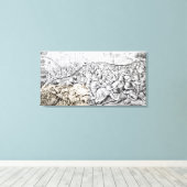 Toile Conquête de Jérusalem par Charlemagne (Insitu (Plancher de Bois))