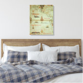 Toile Conquête du Mexique et du Pérou (Insitu(Chambre))