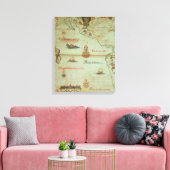 Toile Conquête du Mexique et du Pérou (Insitu(Salon))