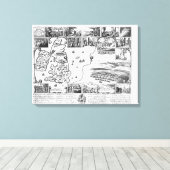 Toile Conquêtes de Gustavus II Adolphe (Insitu (Plancher de Bois))