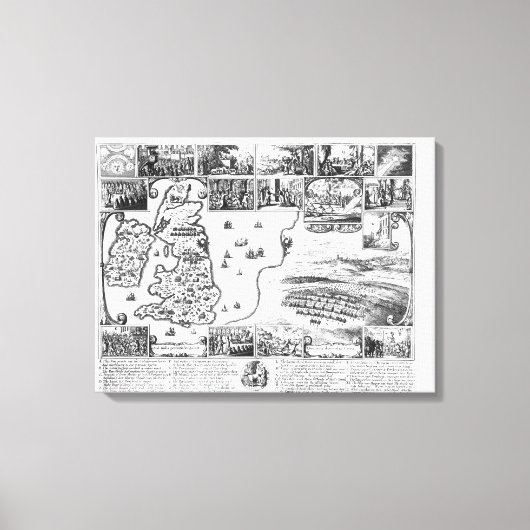 Toile Conquêtes de Gustavus II Adolphe (Recto)